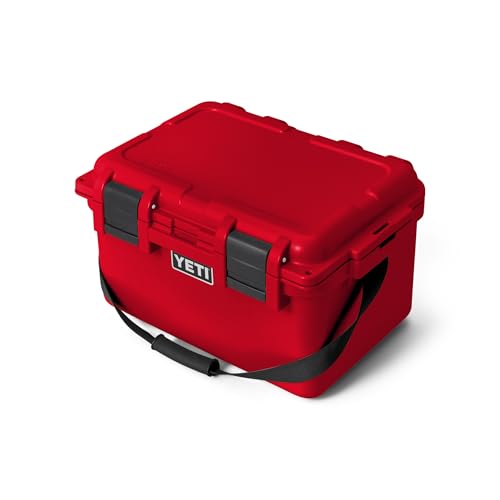 Image of YETI LoadOut 30 GoBox Divided Waterproof Cargo Case, Dry Box, Camera Case, Fishing Tackle Box, Rescue Red