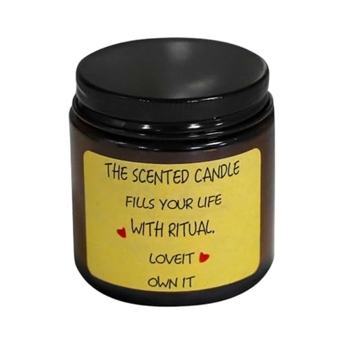 Vela aromática de soja en tarro de cristal TQUXNGA para regalo de cumpleaños y San Valentín 2