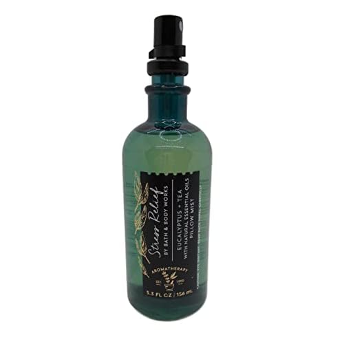 Bath & Body Works Aromatherapy Stress Relief – Eucalyptus Tea Pillow Mist, 5.3 Fl Oz , with Natural Essential Oils