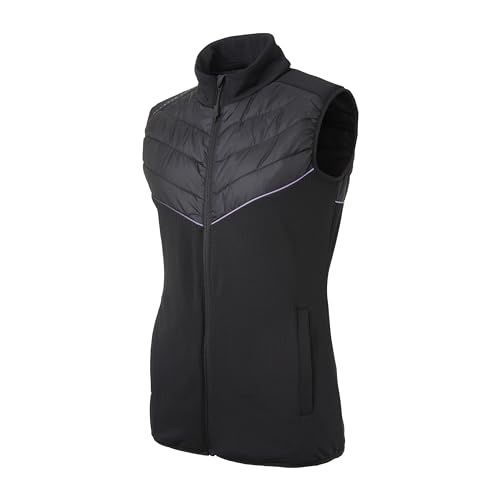 Ellesse Chaleco Salcito Mujer en color negro con cremallera y cuello alto deportivo