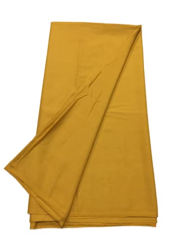 Image of BKRKJ Women's Lizibizi Cotton Unstitched Dress Material Plain Fabric by Meter for Sewing Suit,Salwar,Blouse,Shirt,Kurta,Pyjama,Pathani,Kameez,Chudidar,Patiyala (Mustard 31, 5 Meter)