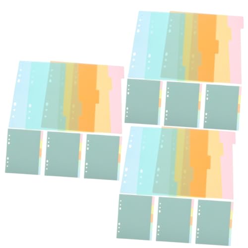 Intercalaires colorés plastique contre le désordre des notes de carnet et bureau