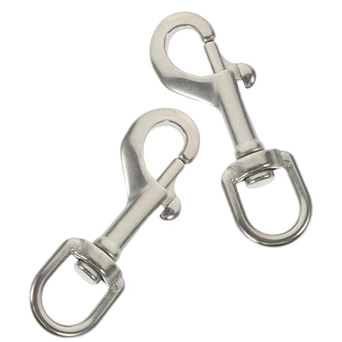 Abaodam 2Pcs Heavy Duty Swivel Snap Hooks Single Headed Diving Hooks for Leashes Sports Gear and Outdoor Activities Durable and Corrosion