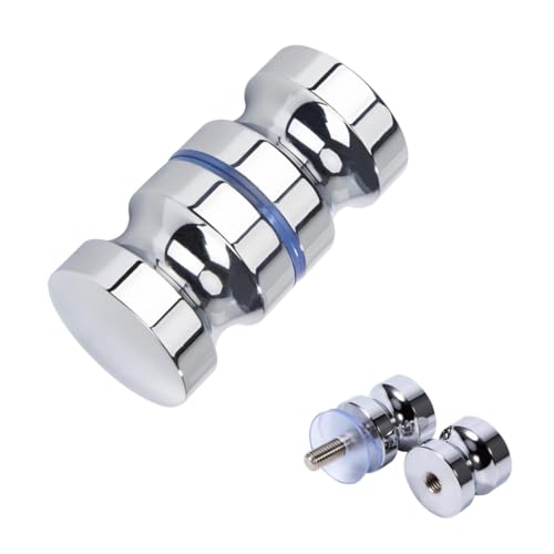 Heyumybit Manija Puerta Vidrio,Pomos para Puertas,Tirador de Puerta de Ducha,Pomos para Puertas Correderas de Ducha,Manija de Repuesto de Puertas de Cristal para Baño,Cocina