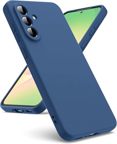 Image of DIZORO Microfiber Candy Case for Samsung M56 / F56 5G Smooth Touch Cushion Liquid Soft Silicone Gel Rubber Phone Cases Non-Slip Full Body Protective Shockproof Back Cover (New Blue)