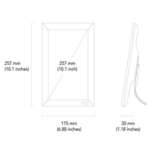 NIX 10.1 inch digitale fotolijst (Non-WiFi), HD IPS-scherm, automatisch draaien, bewegingssensor, afstandsbediening… - Image 7