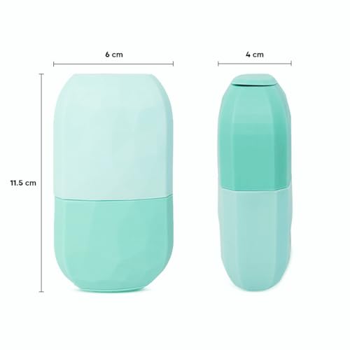 Gleva Facial Beauty Ice Roller Skin Care Tools, Brighten Skin & Enhance Natural Glow, Silicone Ice Mold for Face Beauty, Upgrated Diamond Ice Facial Roller (Green Diamond)