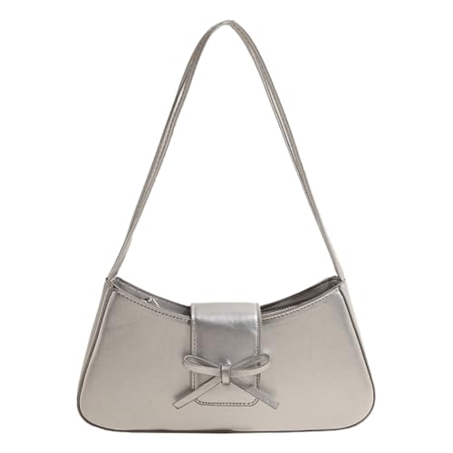 Image of KAMEILONG Trendy Red Shoulder Bag for Women Patent Leather Hobo Handbags Y2K Purses Clutch Bag Cute Bow Purse