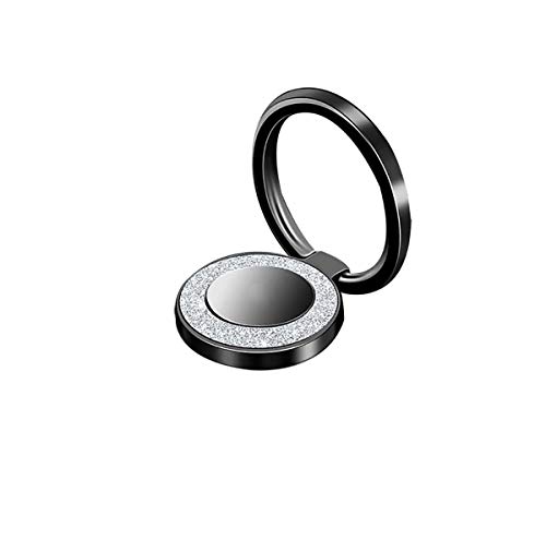 lenoup Glitter Bling Bling Phone Ring Holder,Sparkle Phone Ring Kickstand,Cell Phone Finger Ring Grip for Almost All Phones(Black)
