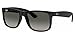 Produktbild Ray-Ban Unisex Justin Sonnenbrille, Schwarz (Gestell: Schwarz, Gläser: Grau Verlauf 601/8g), Medium (Herstellergröße: 51) EU