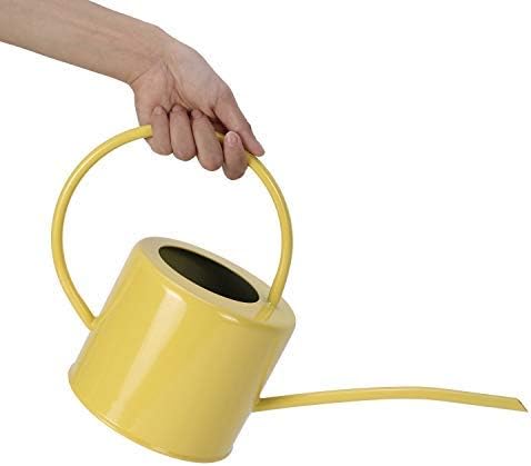 Asvert Long Spout Watering Can Pot Rustic Retro Textured Gardening Tools 1.7L/ 57oz(Yellow)