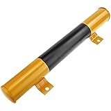 PrimeMatik - Tope de Suelo para Ruedas de Parking Aparcamiento de Metal 62 cm