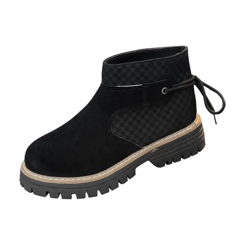 Bottines d'hiver à lacets en daim femme pour en finir avec les pieds froids