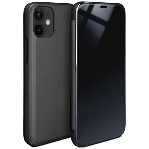 Coque iPhone 12 Mini moex fine anthracite style laqué écran visible
