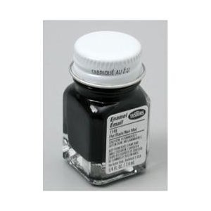 Black Flat Testors Enamel Plastic Model Paint