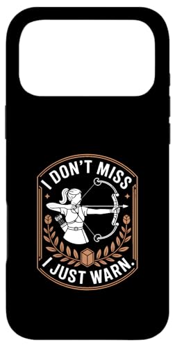 I Don't Miss I Just Warn Funny Archer �A�[�`�F���[ �X�}�z�P�[�X iPhone 17 Pro Max �p