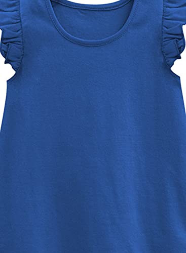 Image of A.T.U.N. (All Things UBER Nice) Girl's Polyester Regular Fit Solid Round Neck Knee Length Regular Top