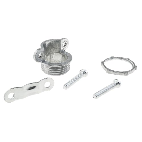 Conectores de cable tipo abrazadera de 3/4 pulg MEETOOT para conductos de metal gris 3