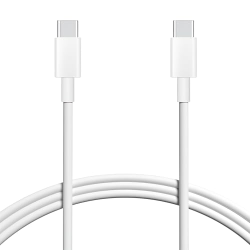 Image of Google Original Type C to Type C Mobile Data Charging Cable for Pixel 8 Pro /8 /8A /7 Pro /7 /7A /6 Pro /6 /6A /5 /ChromeBook Laptop /Buds /and Other USB C Device Support for Nothing Phone 2 /1, 30Watt- White