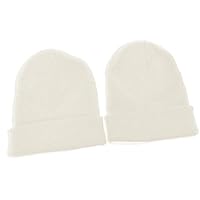 Caprilite 2 x Children's Kids Boys Girls Unisex Winter Knitted Beanie School Hat (Pair) UK