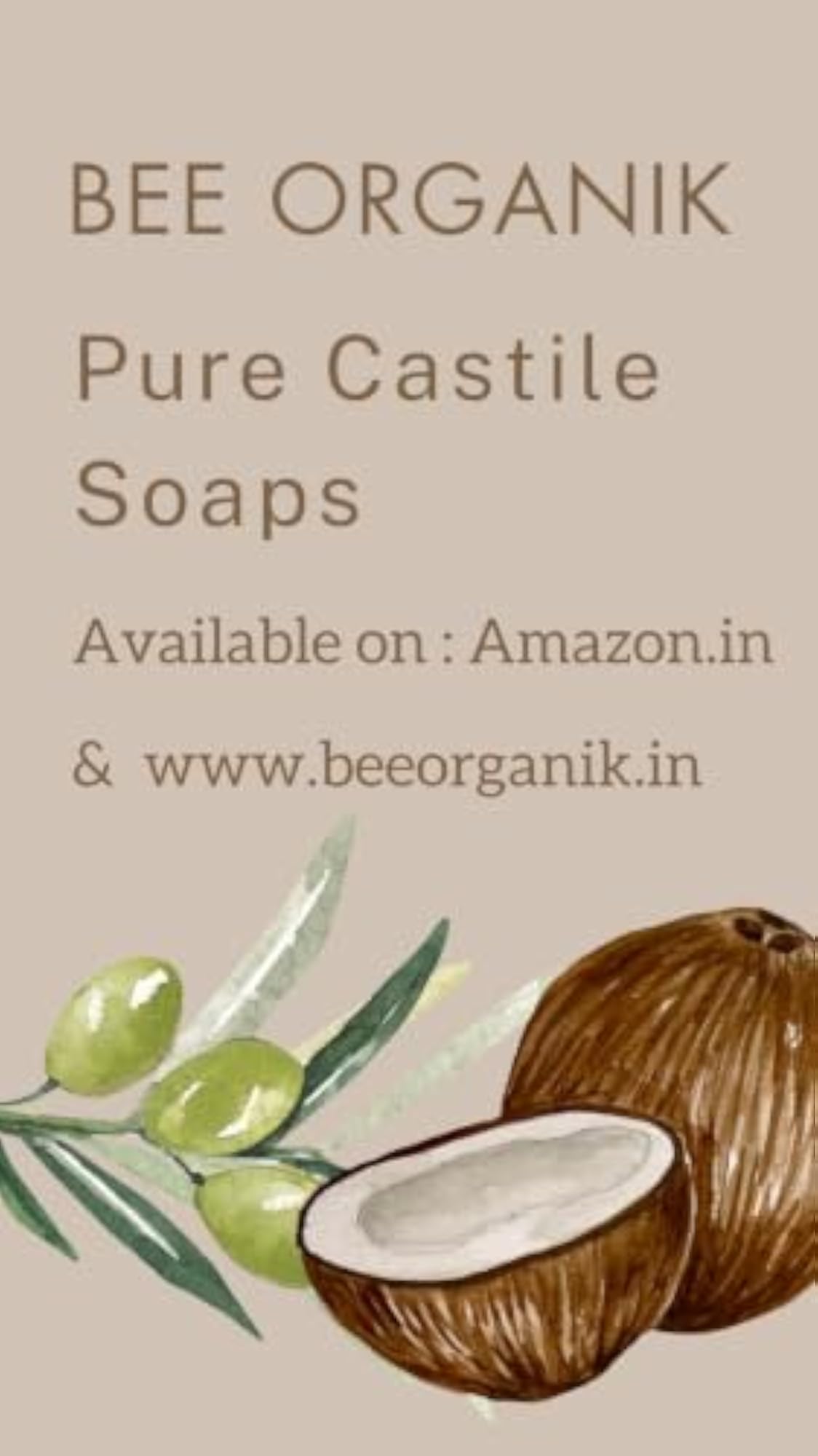 Liquid Castile Soap 500ml, Unscented and Gentle