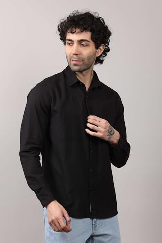 Casual Men's Cotton Shirt Button Down Shirts for Men Long Sleeve Untucked Business Dress Fashion Beach Tops4