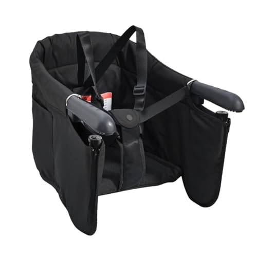 Gancho para trona - Silla de comedor plegable de tela, trona ligera con clips y correas de seguridad | Trona de mesa con clip, asiento plegable para niños para mesa de comedor