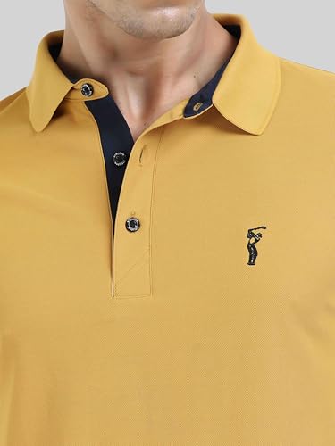 Image of STELLERS Men's Premium Polo T-Shirt Wrinkle Free Quick Dry Soft and Feather Touch Feel Regular Fit
