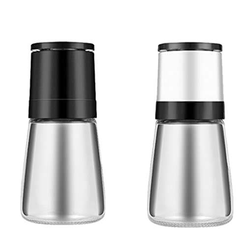 Hemoton 1set Manual Glass Pepper Coarseness for Kitchen Assorted Color for Grinding Pepper Cumin and Moisture Design