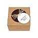 WEDDINGSTAR Custom Kraft Donut Favor Box with Clear Window - Custom Text - Set of 10