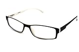 Colorviper Soft Matte Black w/ 2 Tone Reading Glasses Spring Hinge 0.74 Oz (R1 MATTE BLACK MATTE WHITE, 1.75)