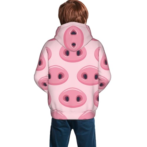 Pig Nose Kid Hoodies Boys Sweatshirts Girls Pullover with Pocket4