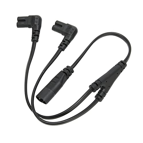 Cable divisor IEC 320 C8 a dual C7 en Y de 1500W para conectar dos pantallas
