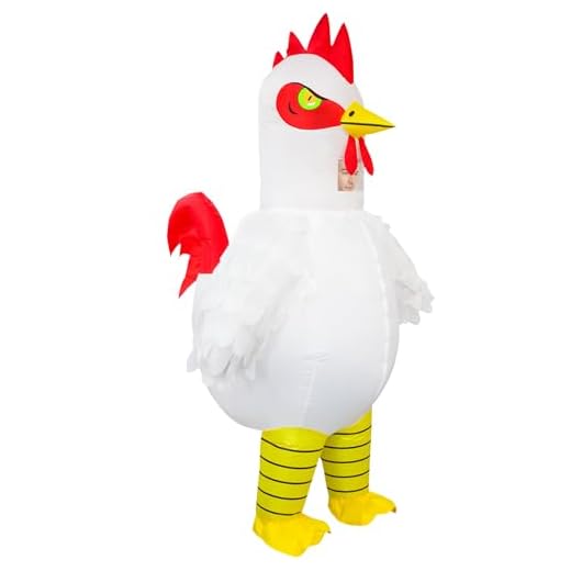 Poptrend Disfraz inflable de pollo, disfraz de pollo inflable para adultos, niños, mujeres y hombres, disfraz de pollo para Halloween, fiesta de cosplay (adulto)