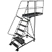 Ballymore Co Inc Ballymore 7 Step Steel Cantilever Ladder -28" Overhang, Perforated Tread