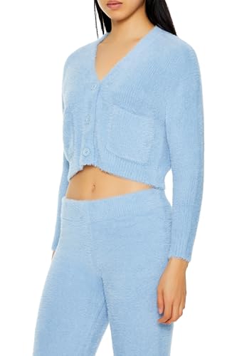 Image of Forever 21 Women's Fuzzy Cardigan Sweater