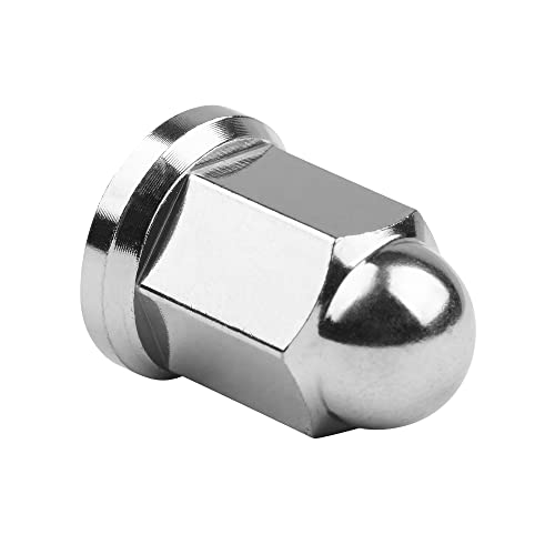 Image of Titanium M6 M8 M10 Dome Head Acorn Nuts for Bicycle Motorcycle Exhaust Pipe Car Pack of 6 (M6, Silver)