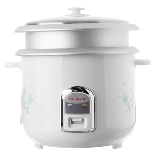 Butterfly Cylindrical KRC-22 2.8-Litre 800-Watt Electric Rice Cooker (White)