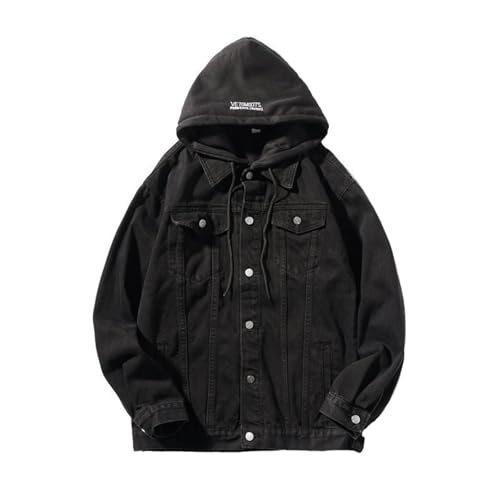 Veste en jean à capuche homme veste ample grande taille mode décontractée printemps automne