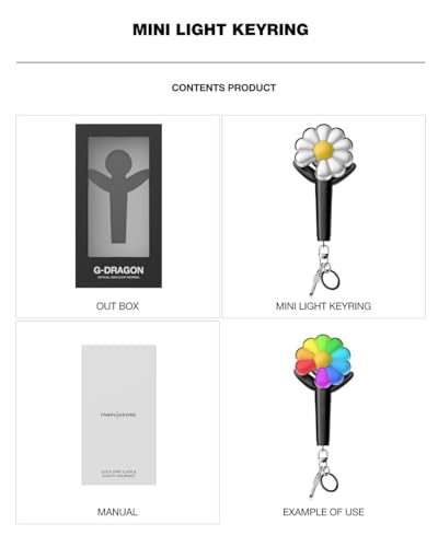 BIGBANG G-DRAGON Peaceminusone Official Light Stick MD with Tracking Sealed (Mini Light Stick Version)