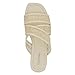 Calvin Klein Women's Bestina Sandal, Ivory Logo 150, 8