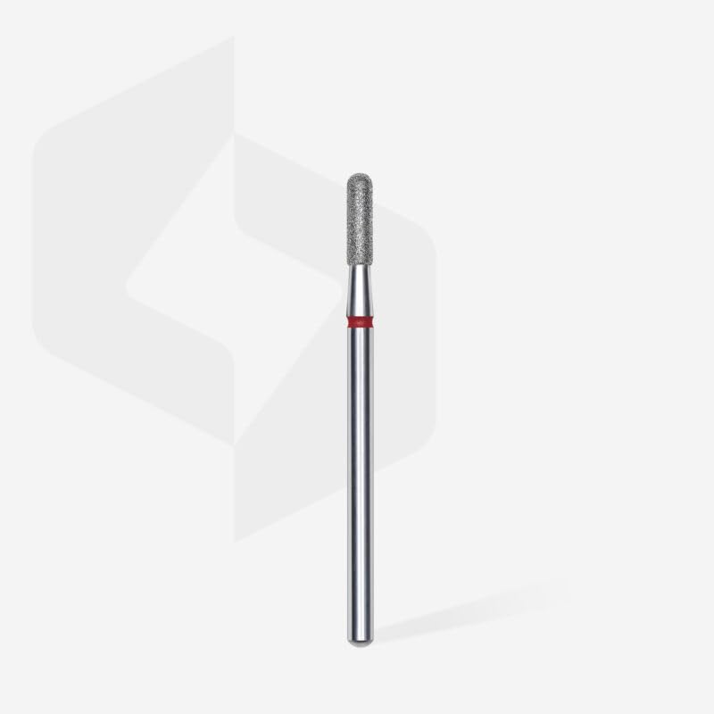 STALEKS PRO Set of 3 Diamond Nail Drill Bits 2.3 x 8 mm Round Cylinder Shape (Fine Grit), Silver, Grano Fino - Image 4