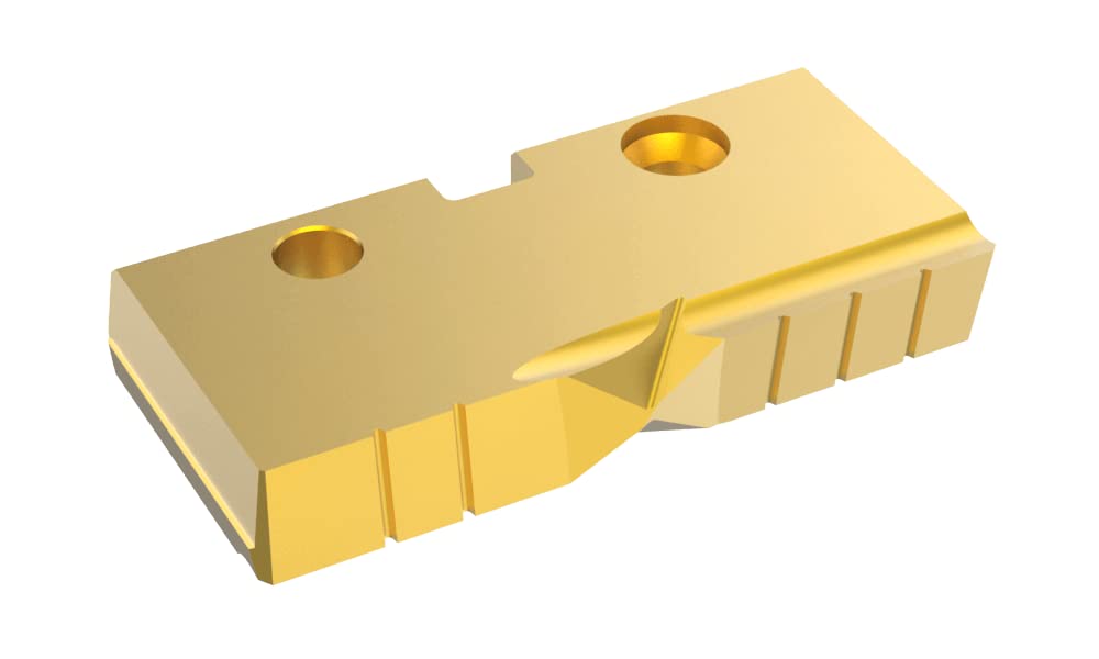 154T65FB General Purpose Replaceable Spade Drill Insert, 65 Mm Dia, 5/16 in Thk, Flat Bottom Geometry, Super Cobalt Tin Coated, (Pack of 1)