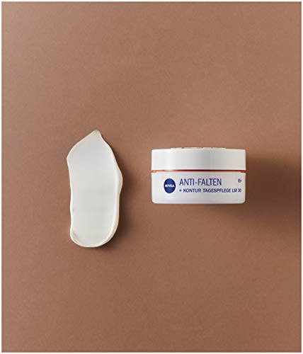 NIVEA Anti-Falten + Kontur Tagespflege LSF 30 65+ (50 ml), Gesichtscreme mit Soja Extrakt und Hydramin… – Ansicht 6
