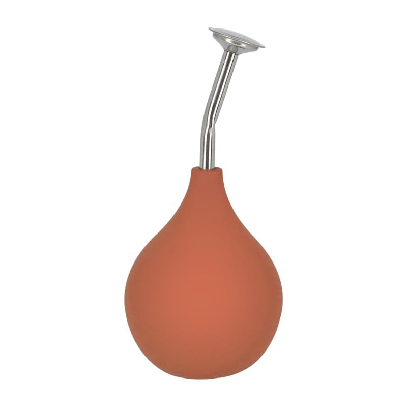 Allrounda Gießbrause Ball Sprüher Edelstahl Ausguss, Gießkannen Alternative für kleine Pflanzen Stecklinge Blumen Setzlinge (Terracotta/Rot)