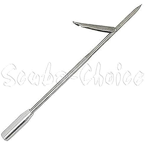 Scuba Choice Spearfishing 12" Stainless Steel Pole Spear Tip Single Barb Head – Durable Replacement for Palantic Fiberglass & Carbon Fiber Pole Spears Cover