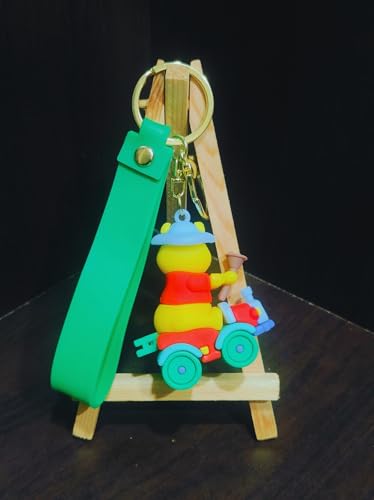 Image of Cute 3D Keychain | Keyring & Quirky Bag Charm | Hard Silicone, Unbreakable | Travel Essential | Kids Friendly | Strap & Bag Hook