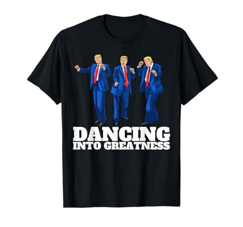 Divertente Donald Trump Victory Dance Signature President USA Maglietta