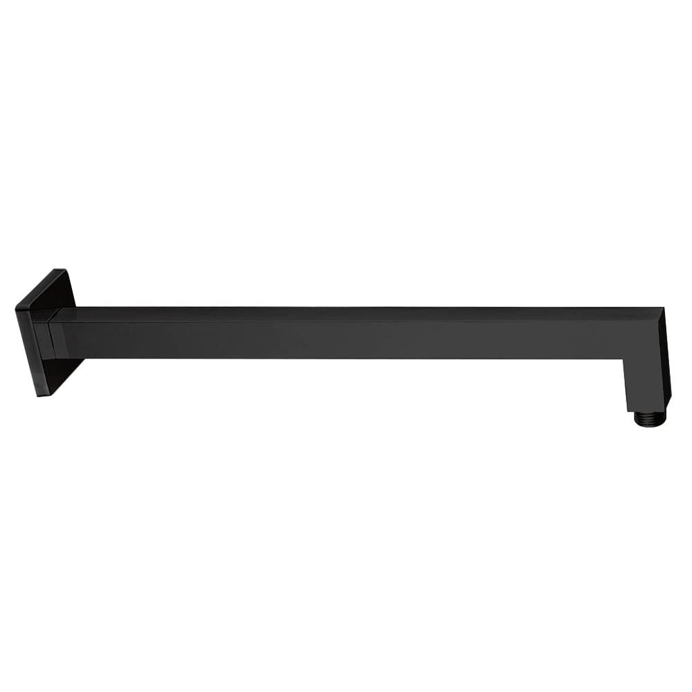 Belvit® Duschset Schwarz mit Hansgrohe iBox Unterputz | Wannenmischer, 30x30 Regendusche, Handbrause, Brausearm, Schlauch & Wandanschluss, Komplettset modern & kalkfrei