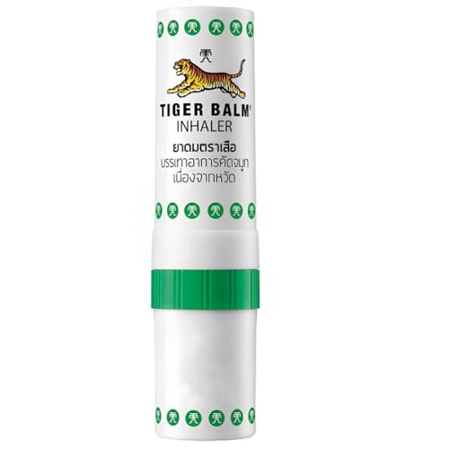 GXGM 1 piezas Nasal Stick, Palitos Nasales con Aroma a Aceite Esencial, Inhalador Nasal de Aromaterapia de Menta, Alivio Rápido de la Congestión Nasal, Mejora la Respiración y la Concentración